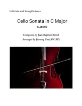 Breval Cello Sonata in C Major  Orchestra sheet music cover